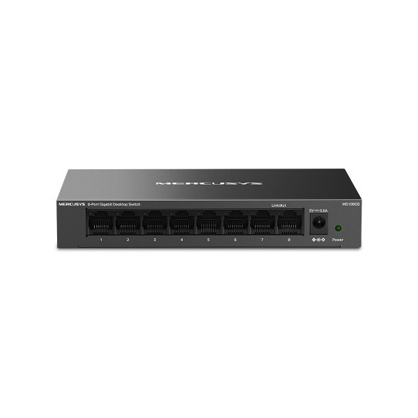 Comprar MERCUSYS 1370980 Mercusys MS108GS switch No administrado Gigabit Ethernet (10/100/1000) Negro MS108GS
