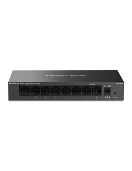 Comprar MERCUSYS 1370980 Mercusys MS108GS switch No administrado Gigabit Ethernet (10/100/1000) Negro MS108GS