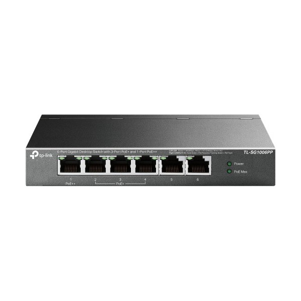 Comprar TP-LINK 1370919 TP-Link TL-SG1006PP switch No administrado Gigabit Ethernet (10/100/1000) Energía sobre Ethernet (PoE) G