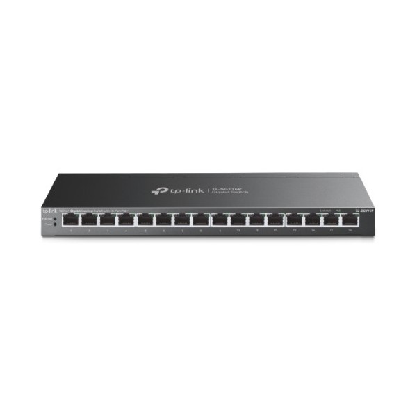 TP-link 1370917 TL-SG116P TP-Link 16-Port Gigabit Desktop Switch com 16 portas PoE +. Tl-sg116p