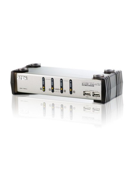 Aten 1368722 CS1734AC-at ATEN CS1734AC-at KVM Black, Silver Switch