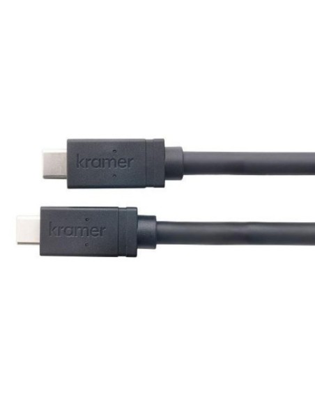Kramer 1368223 96-0219105 Soluções de instalador Kramer USB 3.1 C (M) a C (M) Gen-2,20V / 3A Cabo ativo-15F - CA-U32 / FF-15 (96
