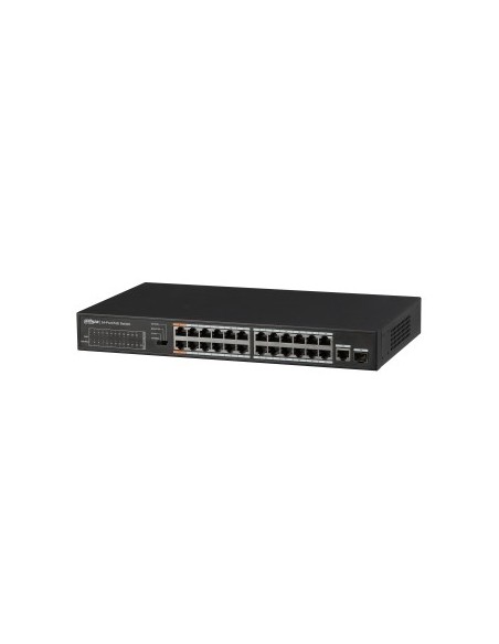 Dahua 1362064 1.0.01.20.10369 (DH-PFS3125-24ET-190) Dahua switch Poe 24 portas + 1 gigabit combo RJ45 / SFP