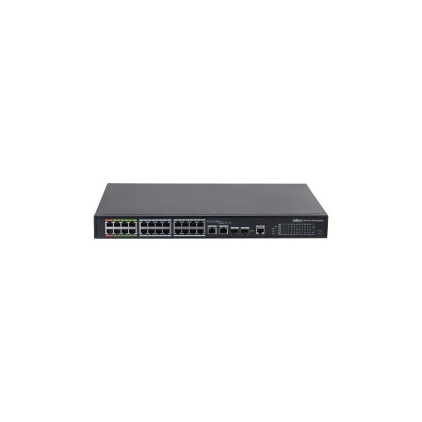 Comprar DAHUA 1362059 (DH-LR2226-24ET-360-V2) DAHUA SWITCH L2 EPOE GESTIONABLE 24 PUERTOS 10/100 (8 EPOE/EOC + 16 POE) + 2 UPLIN