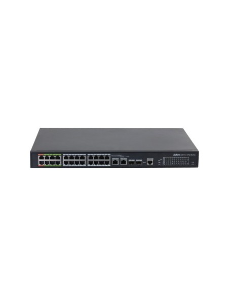 Comprar DAHUA 1362059 (DH-LR2226-24ET-360-V2) DAHUA SWITCH L2 EPOE GESTIONABLE 24 PUERTOS 10/100 (8 EPOE/EOC + 16 POE) + 2 UPLIN