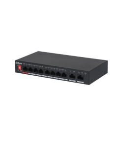Dahua 1362047 1.0.01.20.10619 (DH-PFS3010-8ET-96-V2) Dahua switch Hi-Poe 2.0 8 Portas + 2 Uplink RJ45
