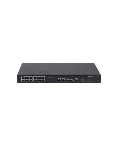 Dahua 1362043 1.0.01.20.10728 (DH-PFS4218-16ET-240-V3) Dahua Switch L2 Hi-PoE Gerente 16 portas 10/100 + 2 Combo Gigabit / SF