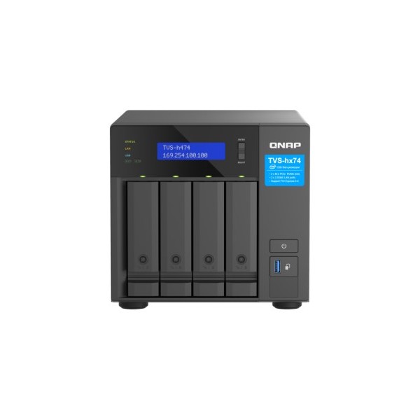 Comprar QNAP 1361571 QNAP TVS-H474 NAS Torre Ethernet Negro G7400 TVS-H474-PT-8G