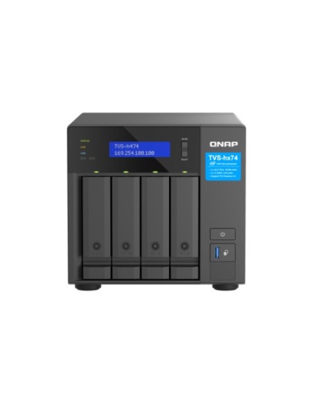 Comprar QNAP 1361571 QNAP TVS-H474 NAS Torre Ethernet Negro G7400 TVS-H474-PT-8G