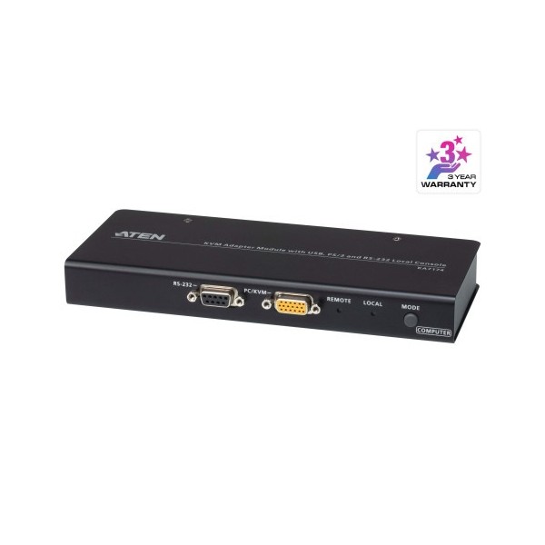 Módulo de adaptador ATEN 1361087 KA7174-AX-G AXEN KVM com USB, PS / 2 e Console local RS-232