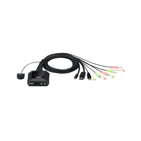 Comprar ATEN 1361054 ATEN 2-PORT USB-C DISPLAYPORT HYBRID CABLE KVM SWITCH (CS52DP-AT) (CP20) CS52DP-AT