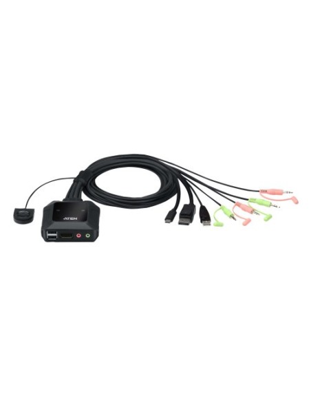 Comprar ATEN 1361054 ATEN 2-PORT USB-C DISPLAYPORT HYBRID CABLE KVM SWITCH (CS52DP-AT) (CP20) CS52DP-AT