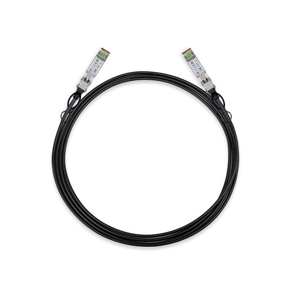 TP-Link 1359168 TL-SM5220-3M TP-Link TL-SM5220-3M Cabo de fibra Optica SFP + DAC Black