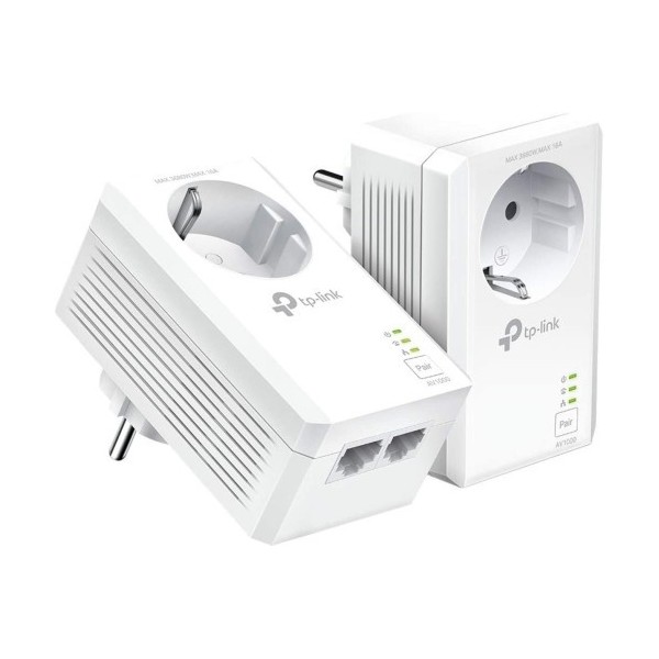 Comprar TP-LINK 1357185 TP-LINK KIT INICIAL AV1000 2-PUERTOS GIGABIT CON ENCHUFE INCORPORADO TL-PA7027P KIT