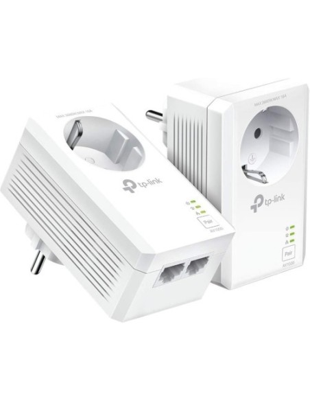 Comprar TP-LINK 1357185 TP-LINK KIT INICIAL AV1000 2-PUERTOS GIGABIT CON ENCHUFE INCORPORADO TL-PA7027P KIT