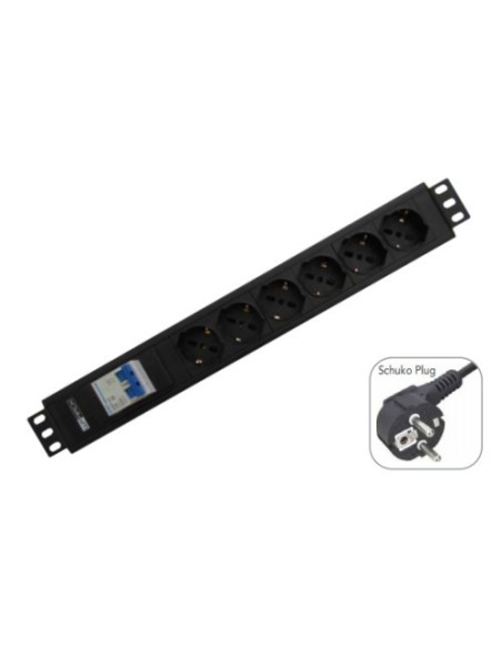 Comprar WP 52316 WP WPN-PDU-G02-12 base múltiple 2 m 12 salidas AC Negro WPN-PDU-G02-12