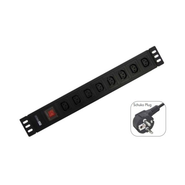 Comprar WP 52315 WP WPN-PDU-G05-08 base múltiple 2 m 8 salidas AC Negro WPN-PDU-G05-08