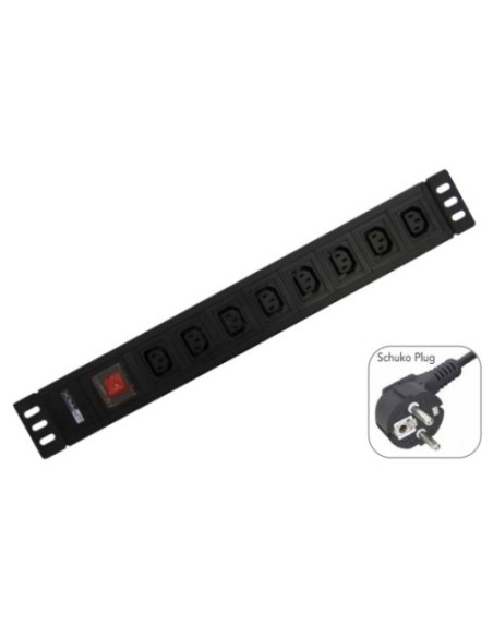 Comprar WP 52315 WP WPN-PDU-G05-08 base múltiple 2 m 8 salidas AC Negro WPN-PDU-G05-08