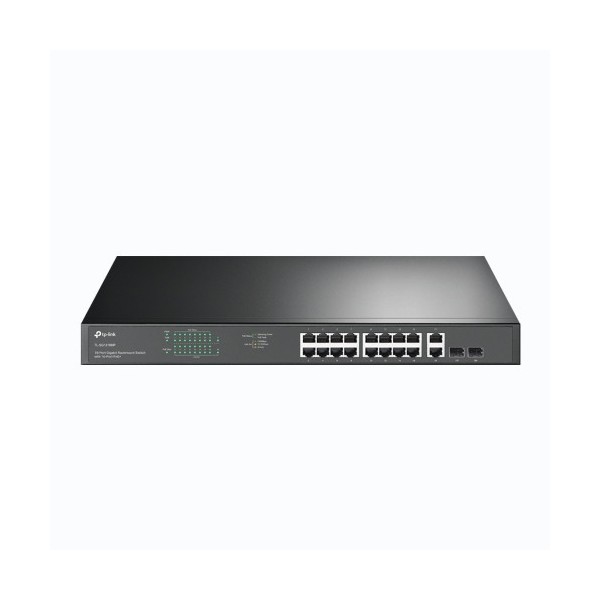 TP-link 1351293 TL-SG1218MP TP-Link TL-SG1218MP Switch Gigabit Ethernet (10/100/1000) Energia no Ethernet (PoE) Preto