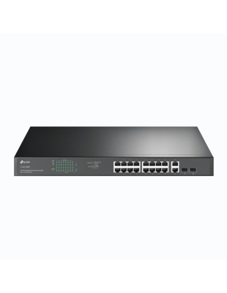 Comprar TP-LINK 1351293 TP-LINK TL-SG1218MP switch Gigabit Ethernet (10/100/1000) Energía sobre Ethernet (PoE) Negro TL-SG1218MP