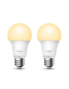 TP-Link 1351205 Tapa L510E (2-Pacote) Tapa L510E (2-Pacote) Bulbo inteligente 8.7 W Metálico, Wi-Fi branco
