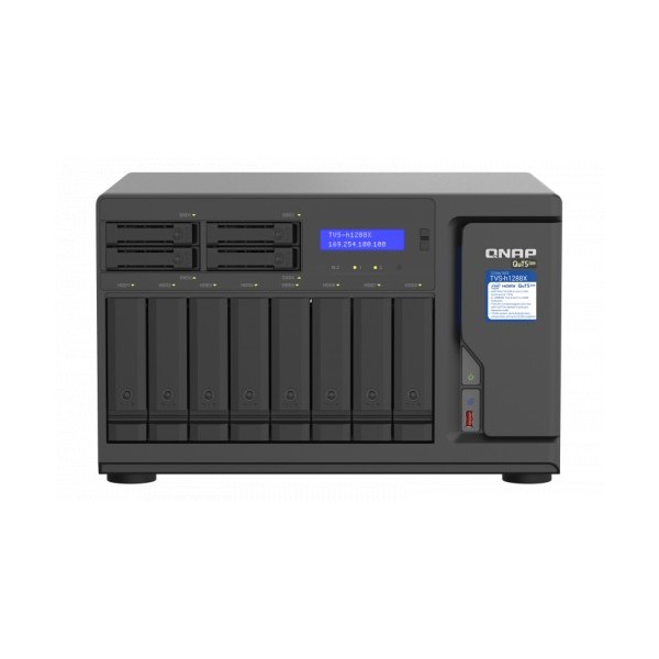 QNAP 1338253 TVS-H1288X-W1250-16G QNAP TVS-H1288X NAS Ethernet Tower Black