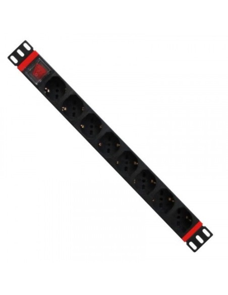 Comprar WP 1347839 WP WPN-PDU-C01-08 unidad de distribución de energía (PDU) 8 salidas AC 1U Negro, Rojo WPN-PDU-C01-08