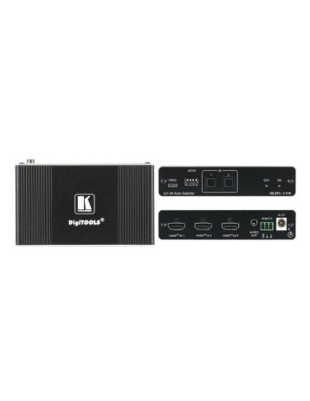 Comprar KRAMER 1345097 KRAMER AVSM 2X1 4K HDR HDMI AUTO SWITCHER - VS-211X (20-80549090) 20-80549090