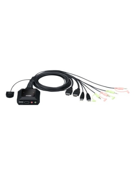Comprar ATEN 1344759 Aten CS22H interruptor KVM Negro CS22H-AT