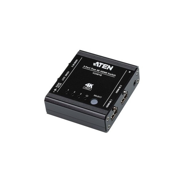 Aten 1344753 VS381B-at ATEN Switch HDMI 4K 3 portas