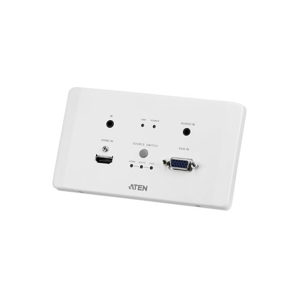 Comprar ATEN 1344749 ATEN TRANSMISOR HDMI / VGA SOBRE HDBASET ENCASTRABLE CON EMBELLECEDOR EU WALL PLATE CON POH (4K A 100 M) (H