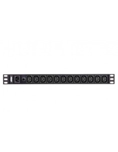 Aten 1338278 PE0112G-AT-G ATEN PEY112G Unidade de distribuição de energia (PDU) 1U Preto 12 Saídas AC