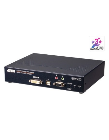 Aten 1335272 Ke6900at-Ax-G Aten KVM Transmissor por IP DVI-I Exibição única USB