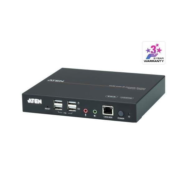 Aten 1335067 KA8278-AX-G AXEN IP da estação de console IP KVM VGA / HDMI Dual