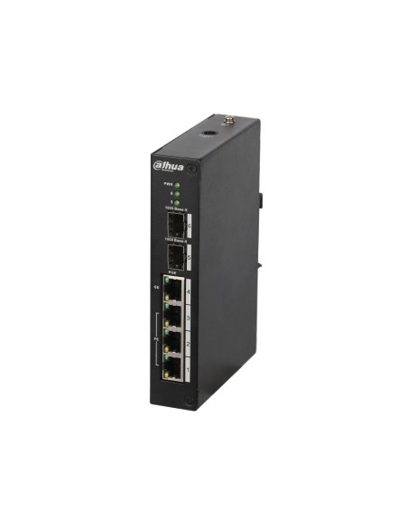 Comprar DAHUA DAHUA-3961-FO Switch PoE Dahua no gestionable Layer 2. 4 puertos PoE + 2 puertos 1000 Base-X. Capacidad de direcci
