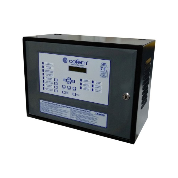 Comprar COFEM DEM-945 Central para detección de incendios convencional London de Cofem. 40 zonas de detección. Ampliable hasta 1