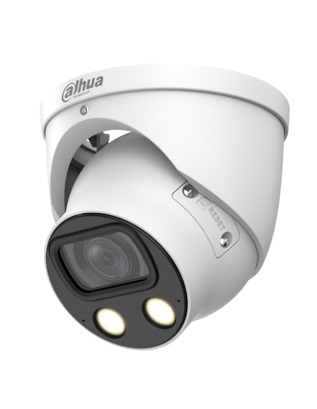 Dahua IPC-HDW5849H-ASE-LED-0280B-S2 Minidomo IP H265 8M Cor Completo WDR140DB 2LED50M 2.8mm IP67 EPOE Audio Mic E / S AI
