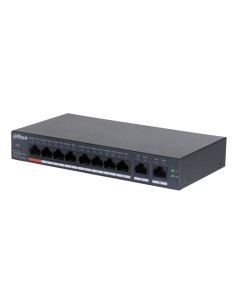 Dahua CS4010-8ET-110 Switch Poe 8 Ports 10/100 + 2RJ45 Uplink Gigabit 110W Gerente em nuvem Layer2
