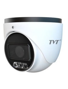 Comprar TVT TVT-160 Cámara Turret IP 4MP 2.8mm IP67 VCA Luz blanca 30m MicroSD Audio MIC Alarma TVT TD-9545C3H(PE/WR3)