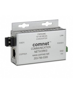 Acheter COMNET CNFE2MC-M COMNET. Convertisseur de média industriel 100 Mbps. Port cuivre et SFP 100 Mbps. 12 Vcc. F.A.incluida