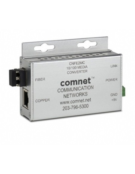 Acheter COMNET CNFE2MC-M COMNET. Convertisseur de média industriel 100 Mbps. Port cuivre et SFP 100 Mbps. 12 Vcc. F.A.incluida