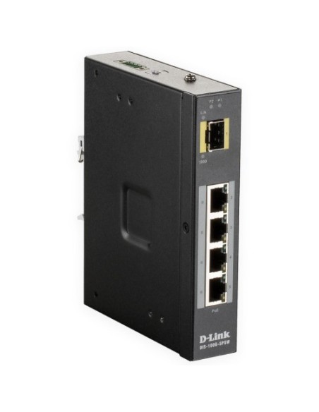D-LINK DIS-100G-5PSW D-LINK kaufen. Industrie-Switch PoE mit 4 Kupfer-Ports 100/1000 + 1 SFP 100/1000. Nicht verwaltet. 48 VDC
