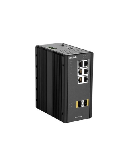 D-link DIS-300G-8PSW D-link. Comutador industrial PoE de 6 portas de cobre 100/1000 + 2 SFP 100/1000. 4 portas Poe 120W max. Cam