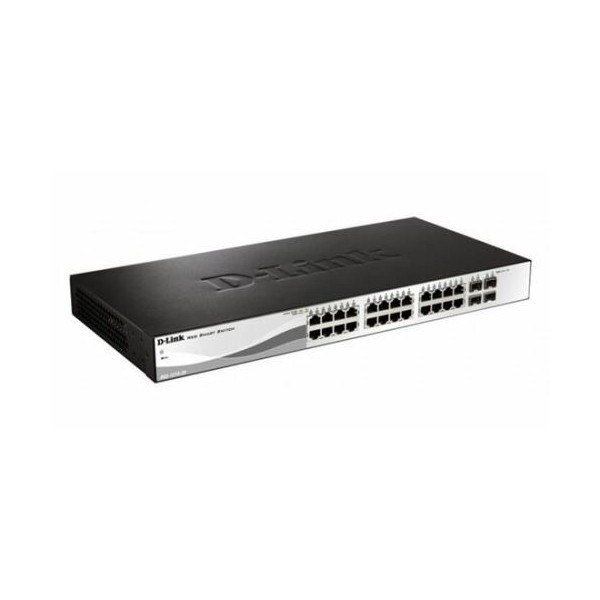 Acheter D-LINK DGS-1210-28P D-LINK. Switch PoE+ avec 24 ports cuivre 10/100/1000 + 4 ports combo SFP 100/1000. PoE 193 W max. (c