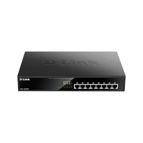 Acheter D-LINK DGS-1008MP D-LINK. Switch PoE+ à 8 ports cuivre 10/100/1000. PoE 140 W max. (consulter le tableau). Non administr