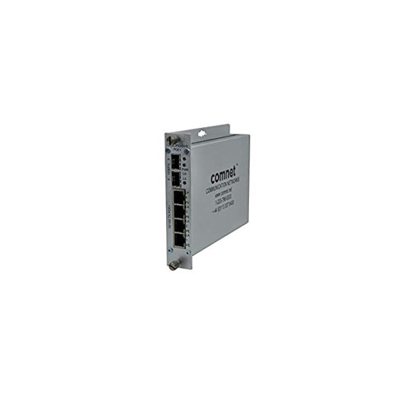 COMNET CNGE2FE4SMSPOEH COMNET. Interruptor industrial auto-gerencial de 4 portas 10/100 POE + 2 portas de gigabit SFP. Poe: 2TX 