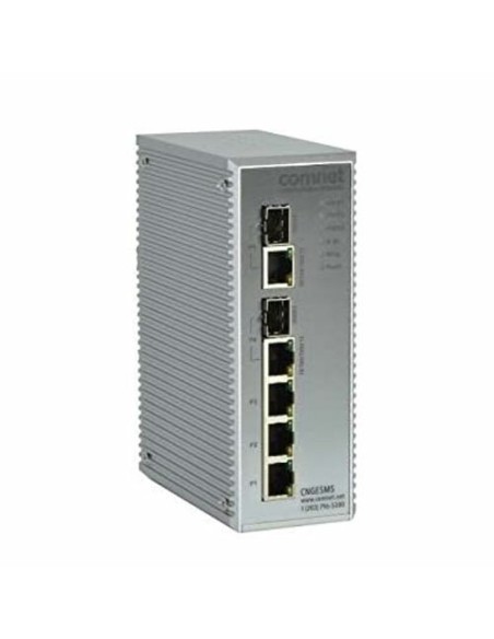 COMNET CNGE5MS COMNET. Interruptor industrial gerencial de 3 Gigabit Copper Gigabit + 2 portas Gigabit Combo SFP. Fuente de alim