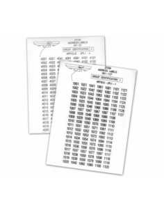 ZITON ZPL 4 ZITON. Etiquetas de identificação para ziton - Loze 4 dispositivos analógicos.