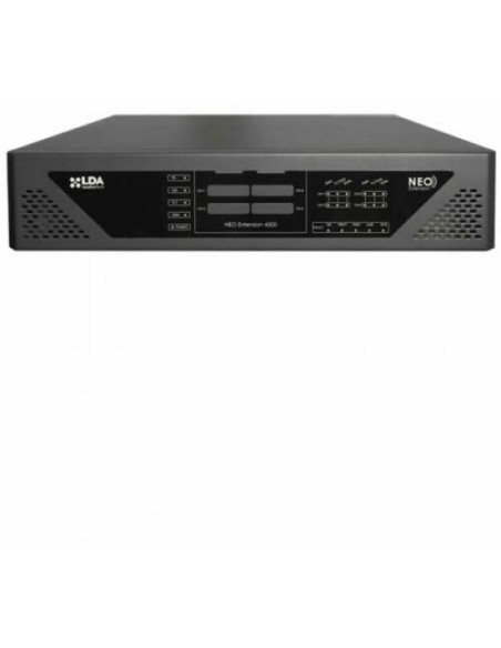 Lda neo 4500e lda. Extensão de controle e amplificação para sistemas Neo 4 x 500W ou 2 x 1000W.