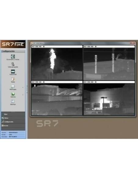 SR7 Fire FX SR7. Licença de análise de vídeo para detecção de incêndio